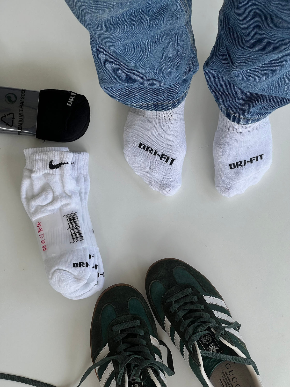 Nike white socks 3pair set